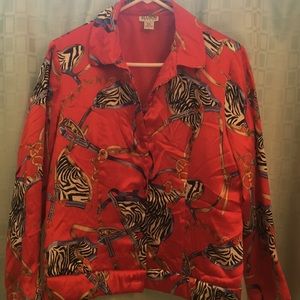 Allison Taylor Crimson Red Super Smooth Blazer